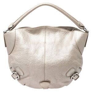 Salvatore Ferragamo Gold  Leather Hobo Handbag Purse